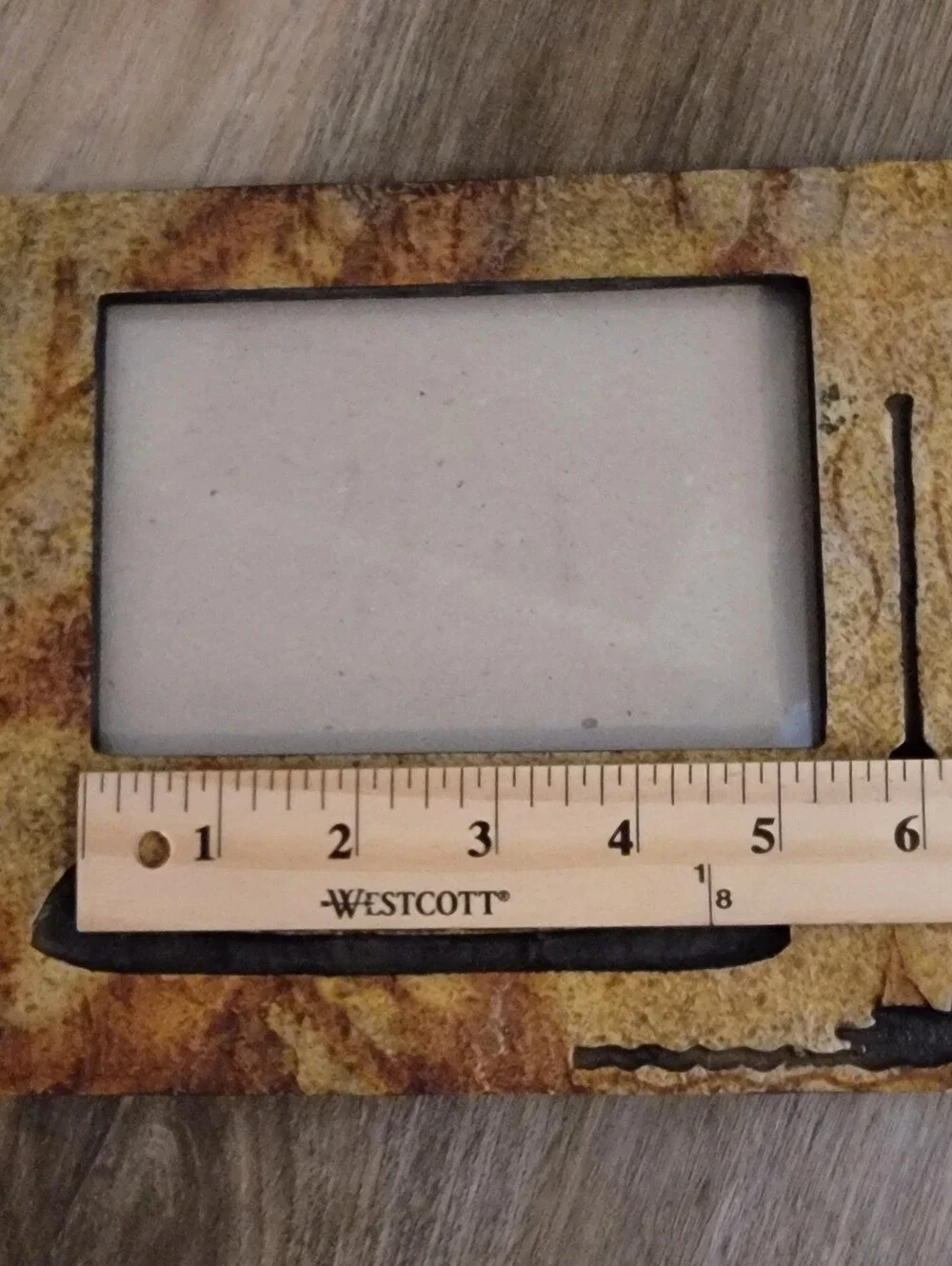Big Sky Carvers Rustic Slate Photo Frame Canoe Duck Lake Cabin Decor
